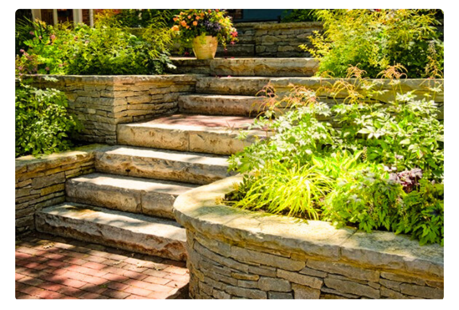 Stonework stairs