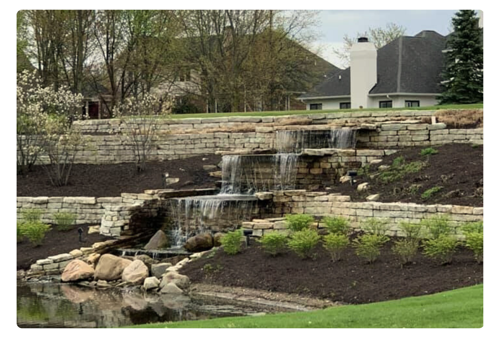 stone waterfall